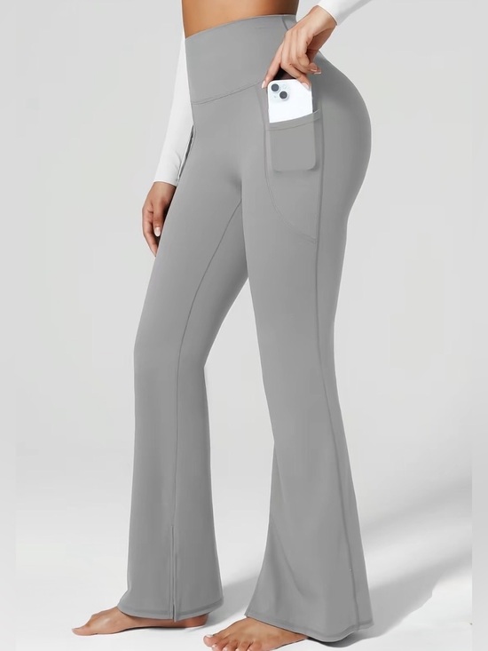 BRXL Pants - NWT- BRXL Women’s Gray High Rise Flare Leggings with Pockets | Size: 3XL